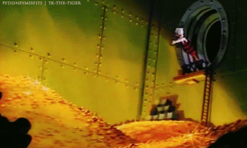 Donald-Duck-Dives-Into-His-Money-Gold.gif