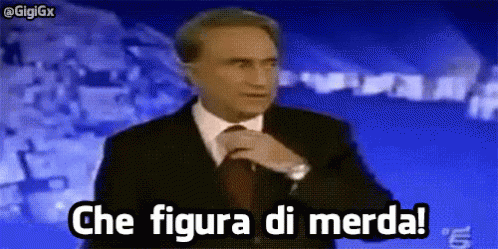 Figura Di Merda GIF - Emilio Fede Figura Di Merda Imbarazzo GIFs