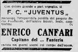 4 Novembre 1918 - 4 Novembre 2019: ricordiamoli. Anche loro hanno amato la  Juventus, come noi l'amiamo - Ricordi in bianco e nero - VecchiaSignora.com