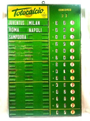 Tabella Totocalcio usato in Italia | vedi tutte i 36 prezzi!