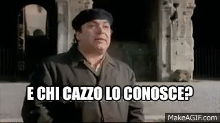 Vieni avanti cretino - Lino Banfi Don Peppino - "Chi cazzo lo conosce!?" on  Make a GIF