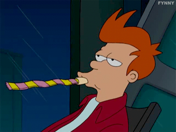 Fry Celebrating New Year's | Futurama | Futurama, Snoopy new year, New year  cartoon