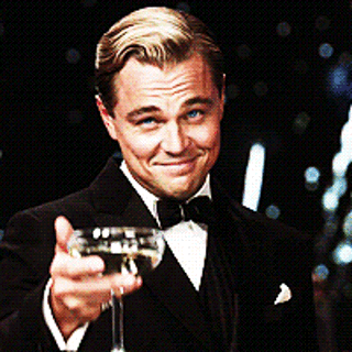 leonardo di caprio cheers GIF - Find & Share on GIPHY