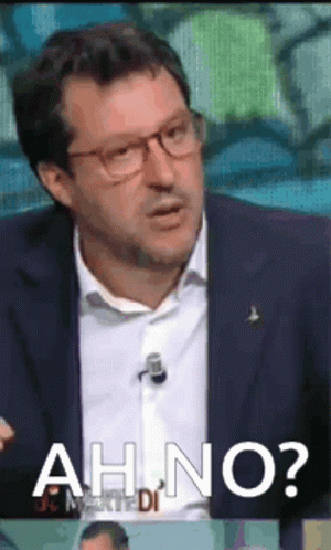 Ah No Salvini GIF - Ah No Salvini Non Posso - Discover & Share GIFs