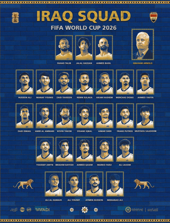 r/soccer - Iraq squad for the 2026 World Cup