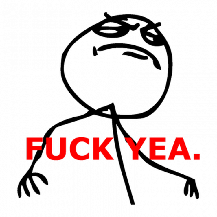 Troll Face Fuck Yea. text T-shirt