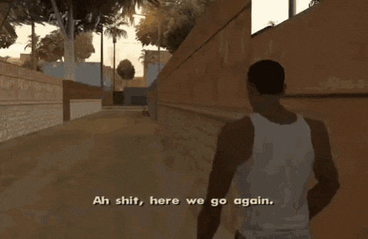 Risultato immagini per ah sh here we go again gif