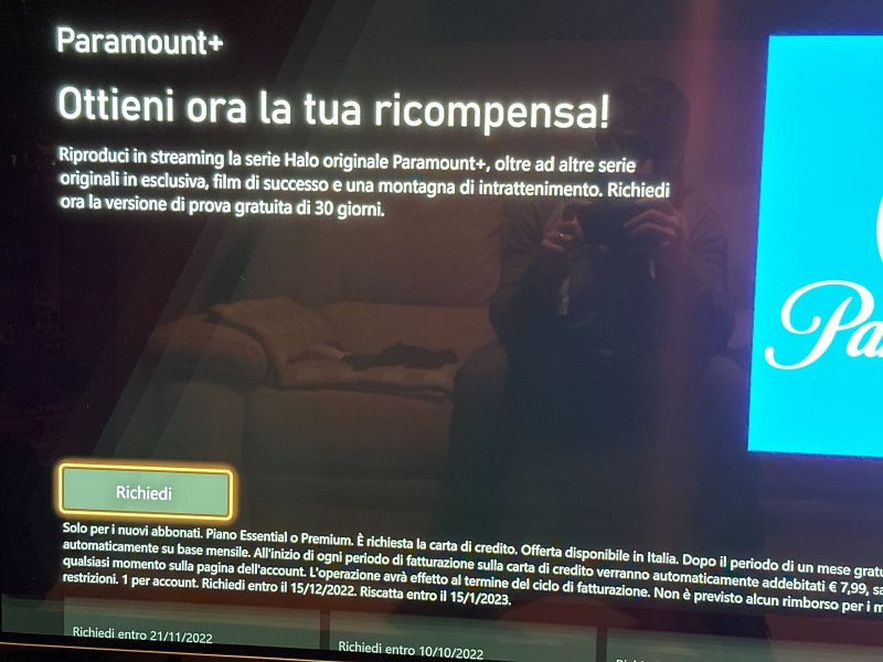 Un mese di Paramount+ gratis con il Game Pass