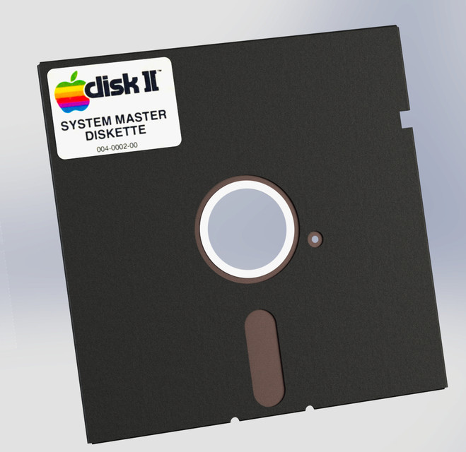 5.25" Floppy Disk | 3D CAD Model Library | GrabCAD
