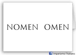 Nomen omen" è una espressione... - Impariamo l'italiano | Facebook
