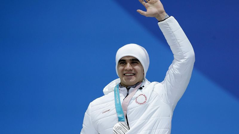 Silver medalist Nikita Tregubov of Olympic Athlete from Russia