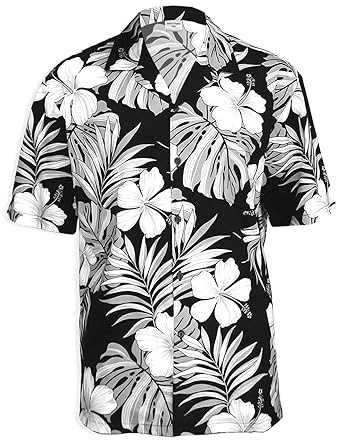 Image result for hawaiian shirt black and white