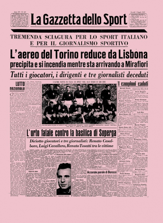 Grande Torino Superga: 67 anni fa la tragedia - Corriere.it