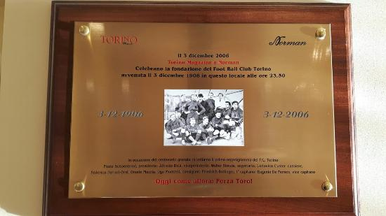 Targa commemorativa di fondazione del Torino FC - Picture of ...