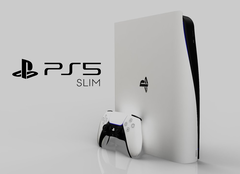 La PS5 Slim, come immaginata da Concept Creator e LetsGoDigital.  (Fonte immagine: LetsGoDigital & Concept Creator)