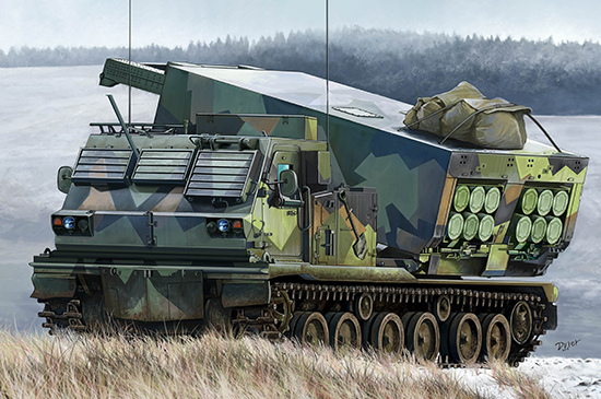 M270/A1 Multiple Launch Rocket System - Norway Trumpeter 01048