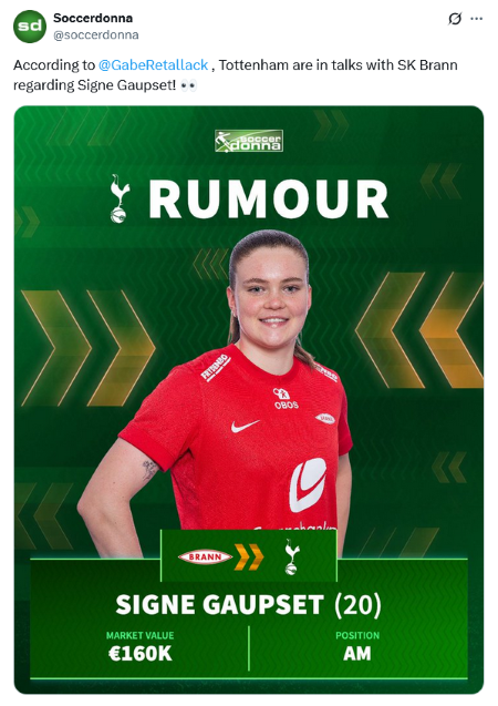 390340817_Screenshot2025-11-06at15-18-22SoccerdonnasuXAccordingto@GabeRetallackTottenhamareintalkswithSKBrannregardingSigneGaupset!https__t.co_yLnBP0Fed1_X.png.62b5a929dbc909128792b8f44deb5c2e.png